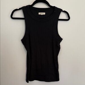 Madewell Ribbed Black Tank Top